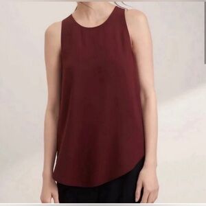 Aritzia A-line Maroon Blouse